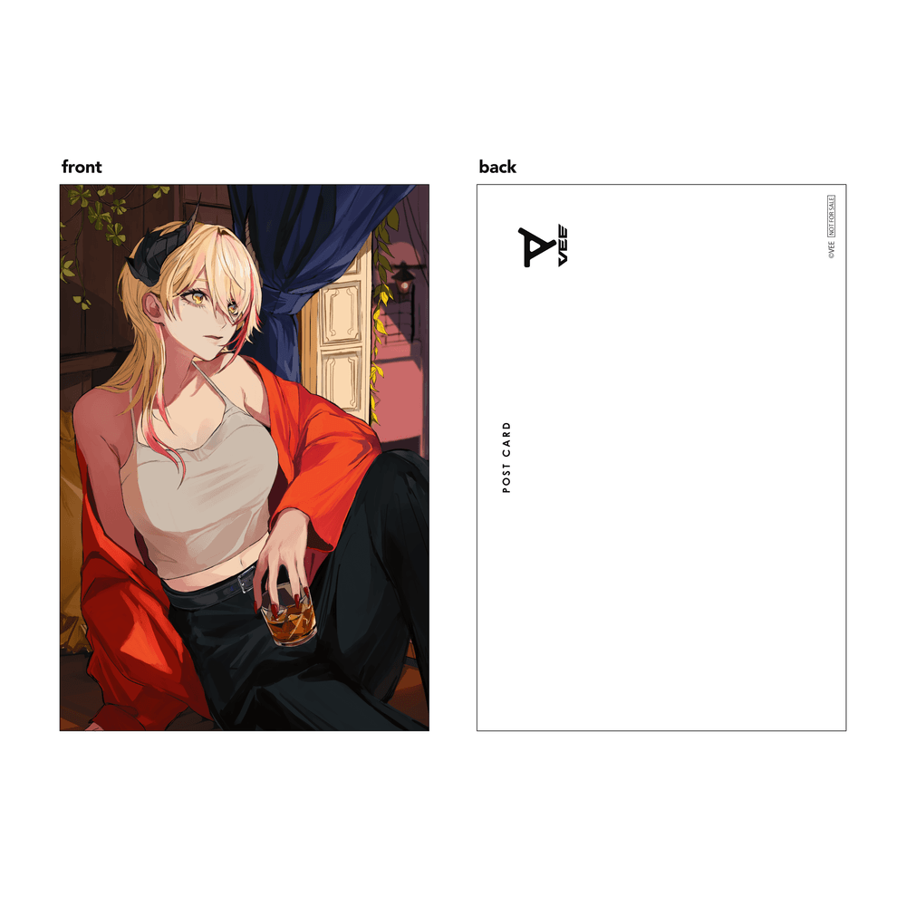 VEE：黒燿リラ バースデーグッズ(特典ポストカード)