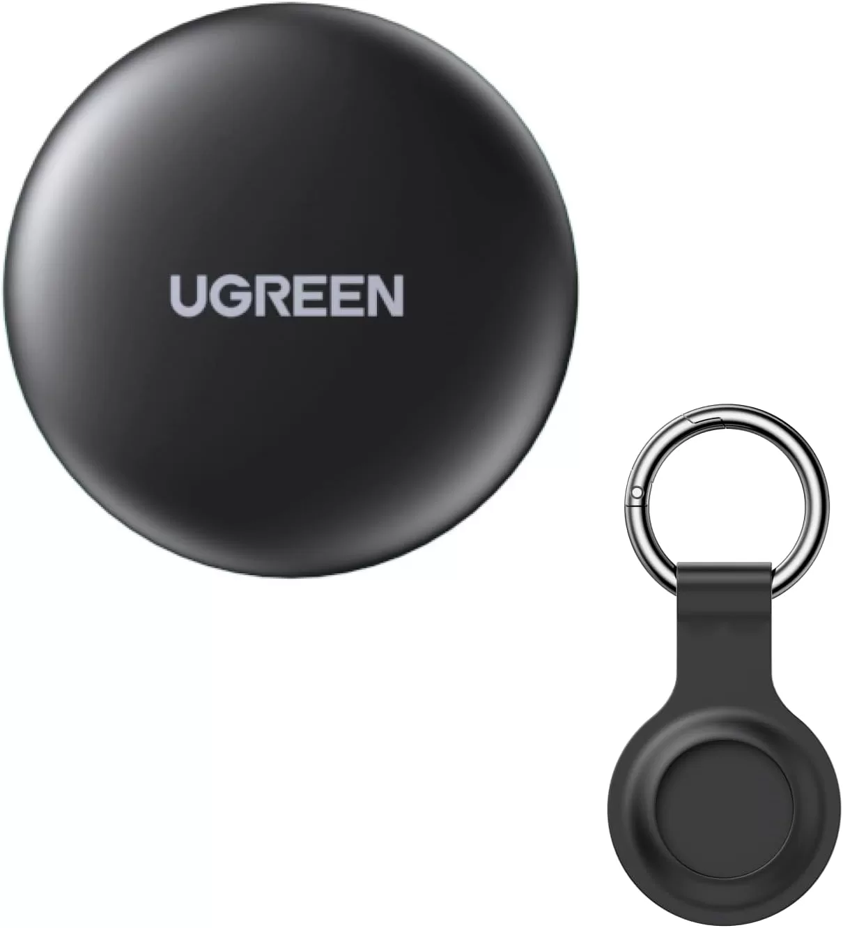 UGREEN FineTrack Mini Smart Finder 1個 Appleの「探す」（iOSのみ）iPhone対応、18ヶ月交換可能バッテリー、80dBビープ音のスマートタグ、 紛失防止タグ/探し物、カバン、鍵、スーツケース、パスポート用Bluetoothトラッカー