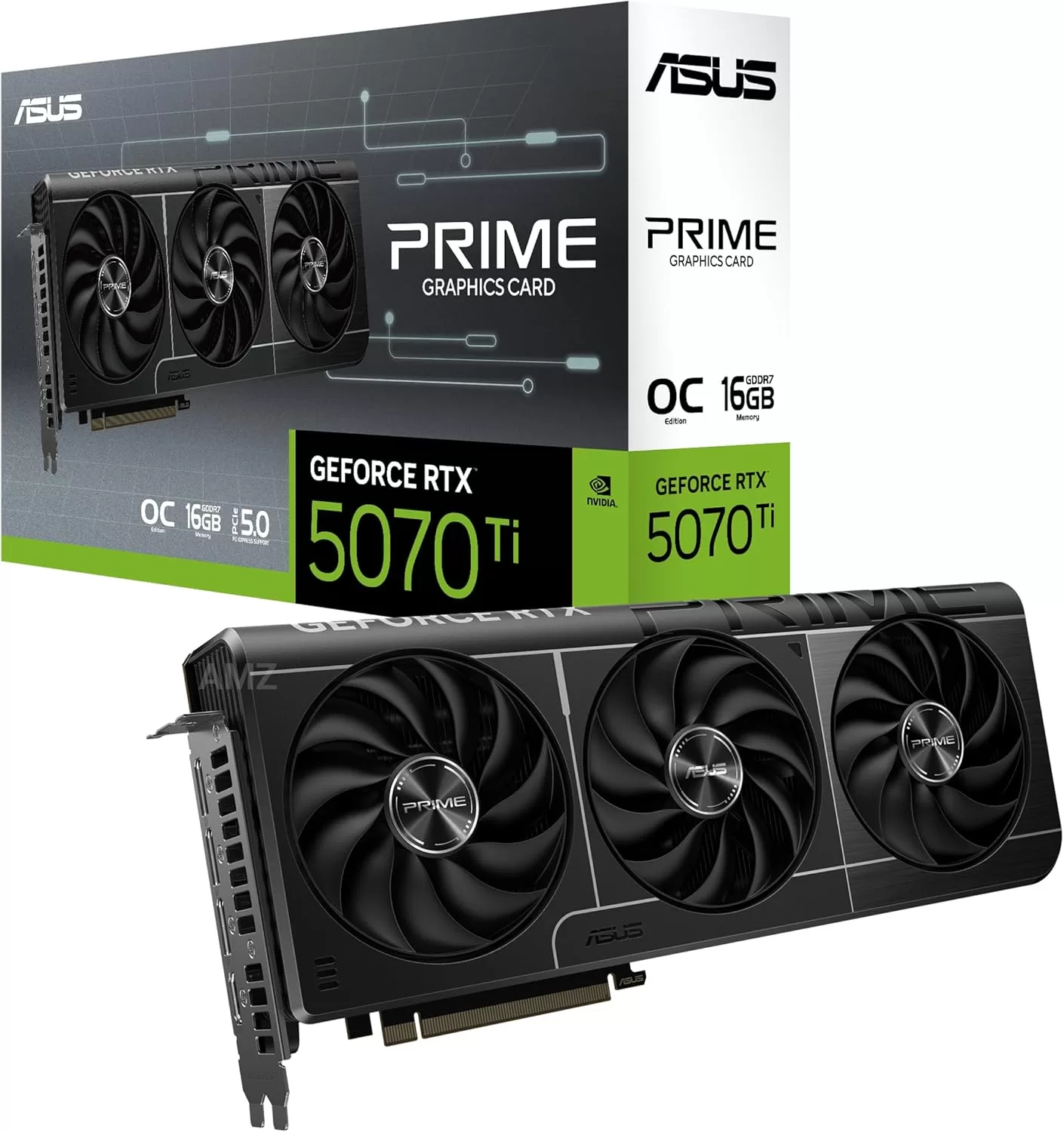 ASUS NVIDIA GeForce RTX 5070Ti ビデオカード 16GB GDDR7 PCI Express 5.0 / PRIME-RTX5070TI-O16G 国内正規代理店品