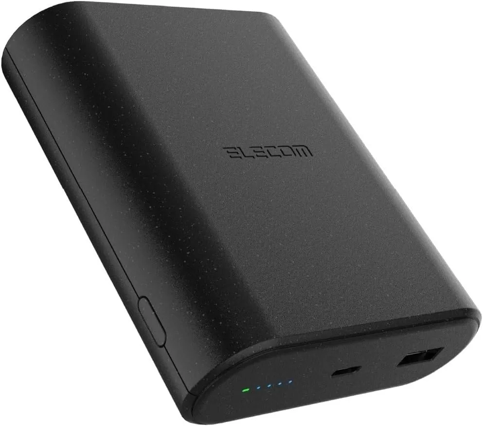 エレコム モバイルバッテリー 9000mAh 45W 【世界初】ナトリウムイオン電池 USB PD対応 2ポート Type-C USB-A PPS対応 ブラック EC-C27LBK