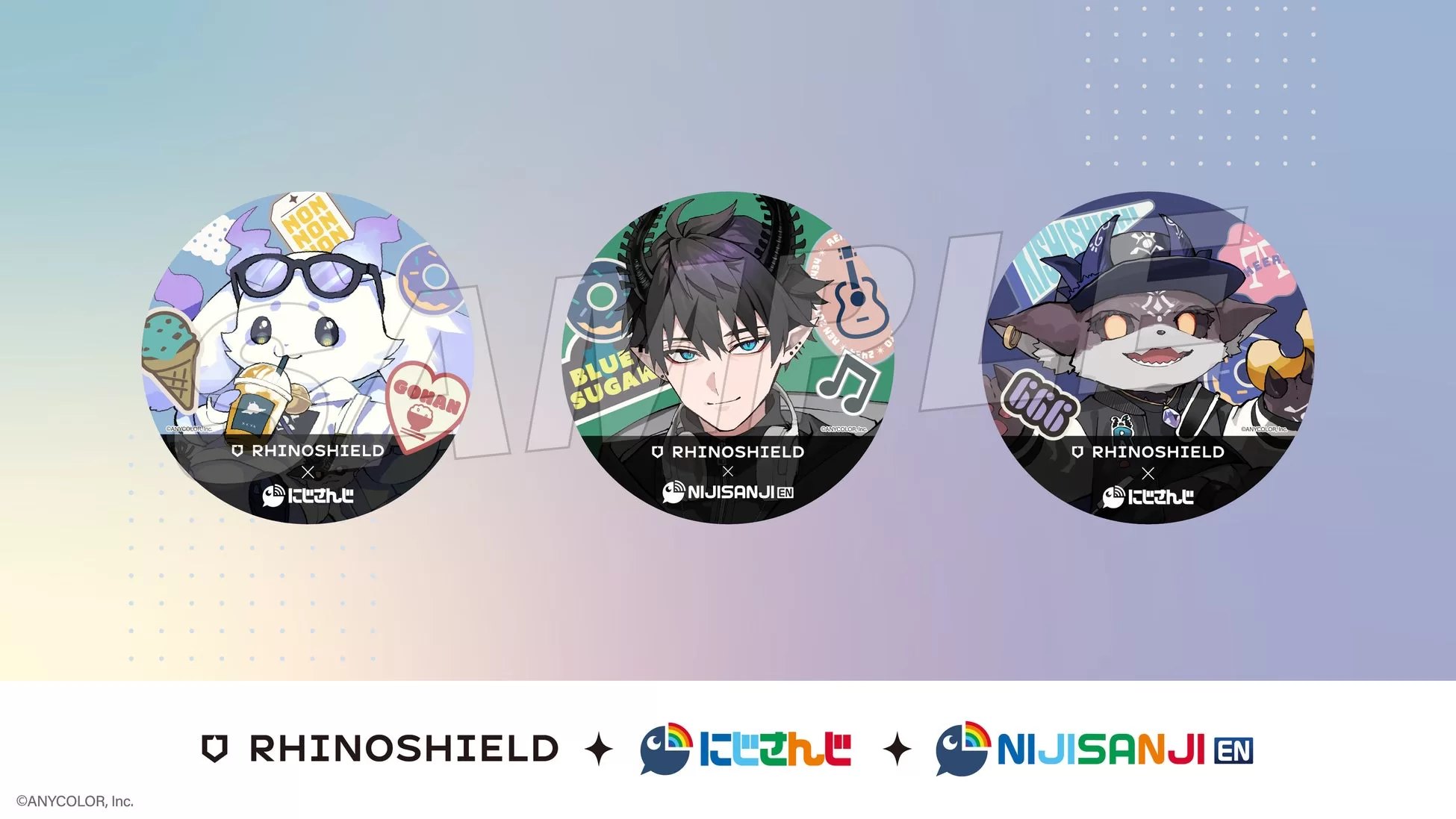 RHINOSHIELDがにじさんじルンルン、でびでび・でびる、レン ゾットと