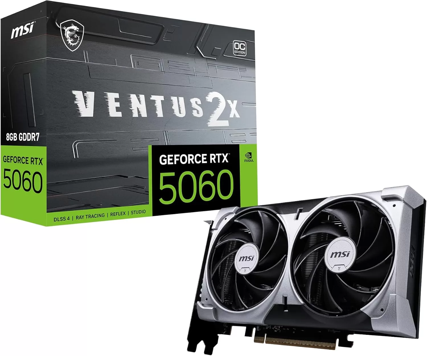 MSI GeForce RTX 5060 8G VENTUS 2X OC グラフィックスボード VD9187