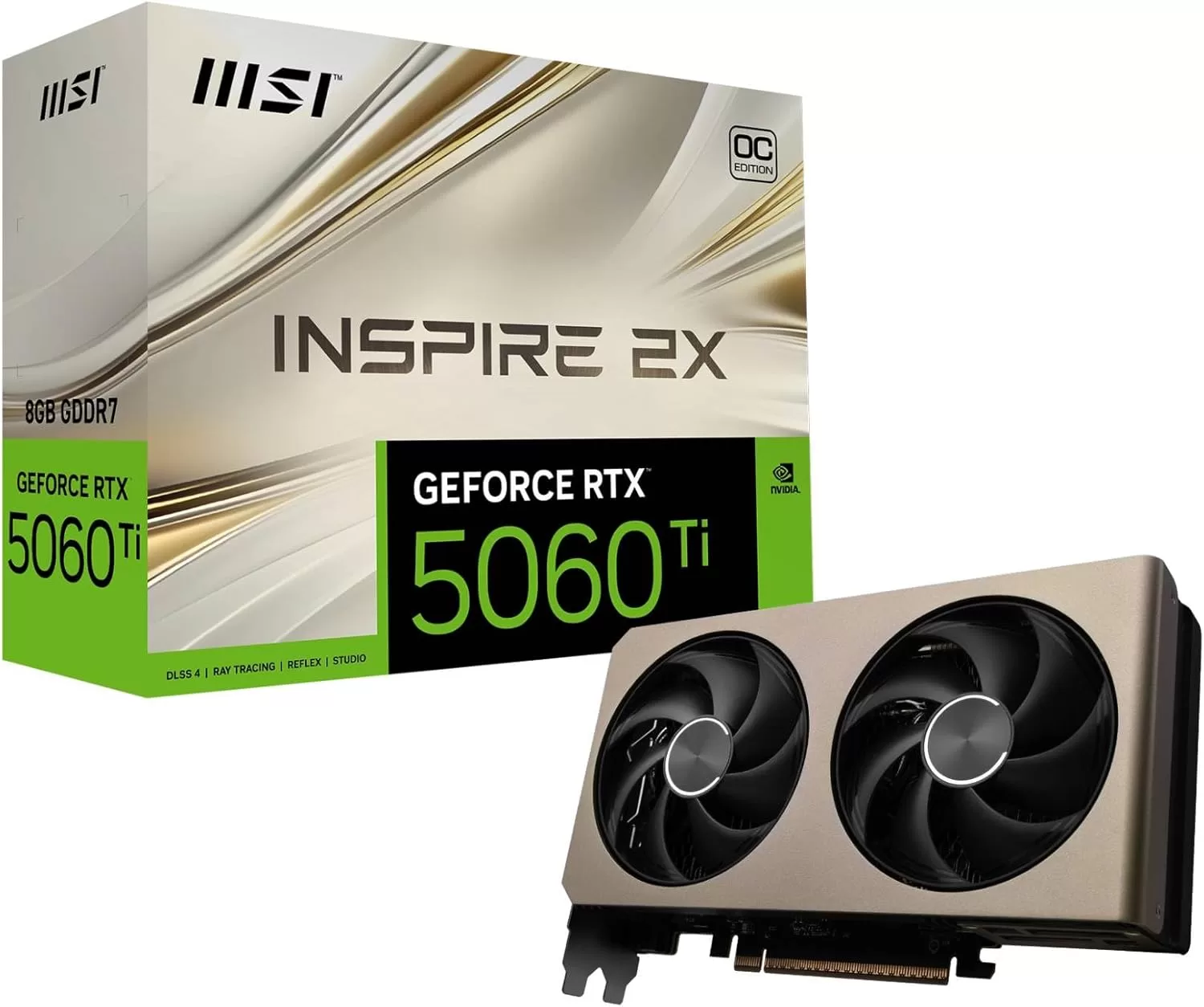 MSI GeForce RTX 5060 Ti 8G INSPIRE 2X OC グラフィックスボード VD9179