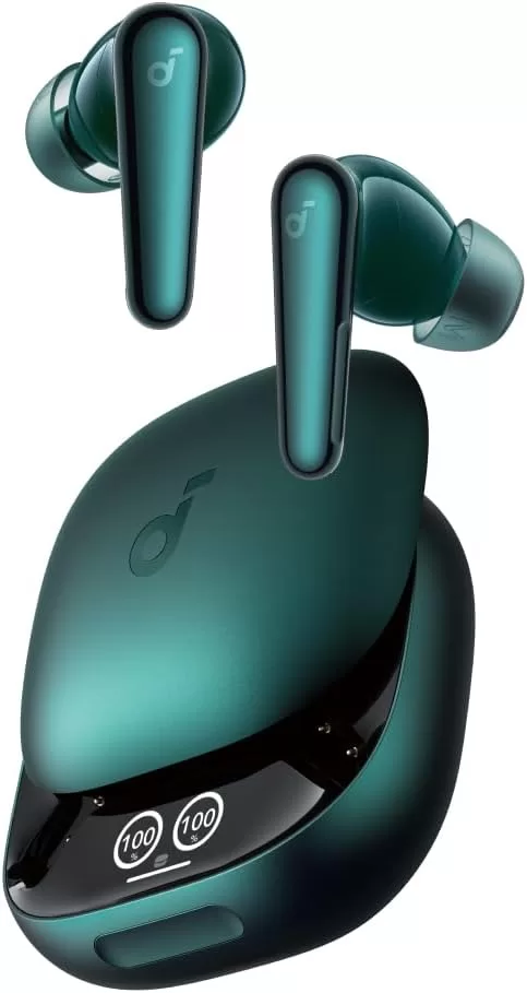 Anker Soundcore Liberty 4 Pro(Bluetooth 5.3)【カナル型完全ワイヤレスイヤホン/ウルトラノイズキャンセリング 3.5 / A.C.A.A 4.0 / ハイレゾ/感圧 & スワイプセンサー搭載/PSE技術基準適合】ディープグリーン